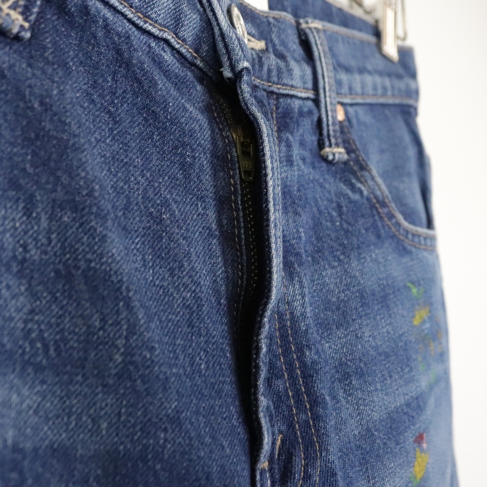 Mother Lil Rerun Zip Sneak Jeans Field Of Flowers High Rise Wide Leg‎ 23 - Picture 7 of 13
